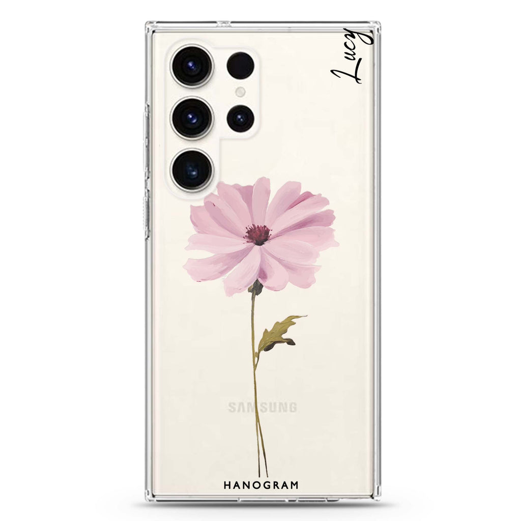 Garden Serenity Samsung Galaxy Ultra 可加名字透明保護殼，適用 S26/S25/S24/S23 Ultra，圖1
