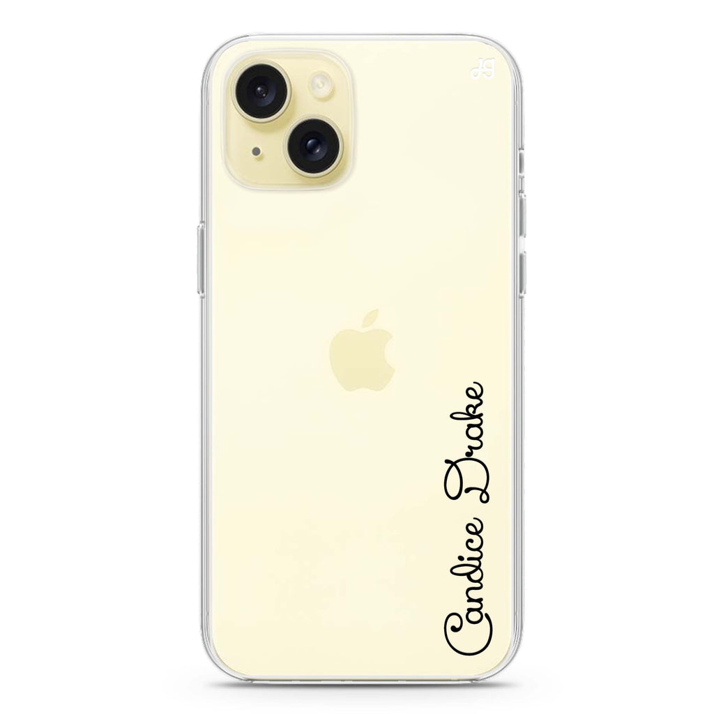 Delicacy Custom Name iPhone 15 plus 水晶透明保護殼