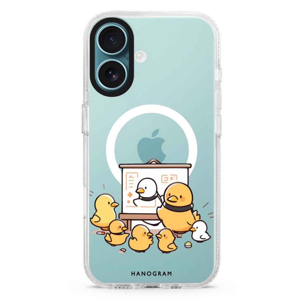 Duck Professor Magsafe 兼容水晶透明保護殼