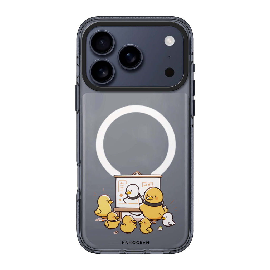 Duck Professor iPhone 17 Pro Max MagSafe 水晶透明保護殼 鳥圖案設計 圖1