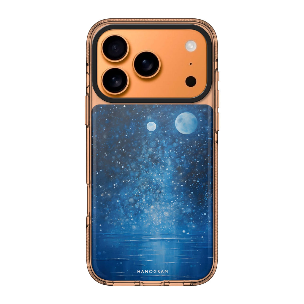 Lunar Azure iPhone 17 Pro Max MagSafe 水晶透明保護殼 星月圖案設計 圖1
