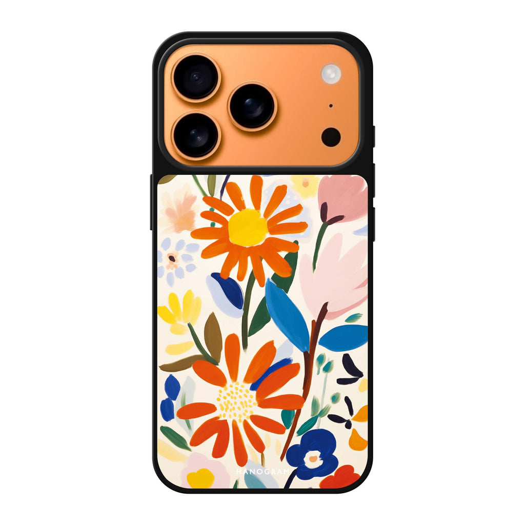Bloom Brushwork 花卉 iPhone 17 Pro Max 鏡面手機殼主圖