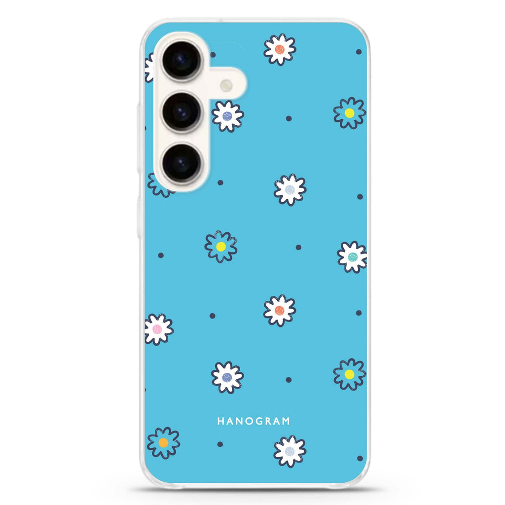 Little Floral Samsung Galaxy S26/S25/S24 水晶透明保護殼正面展示