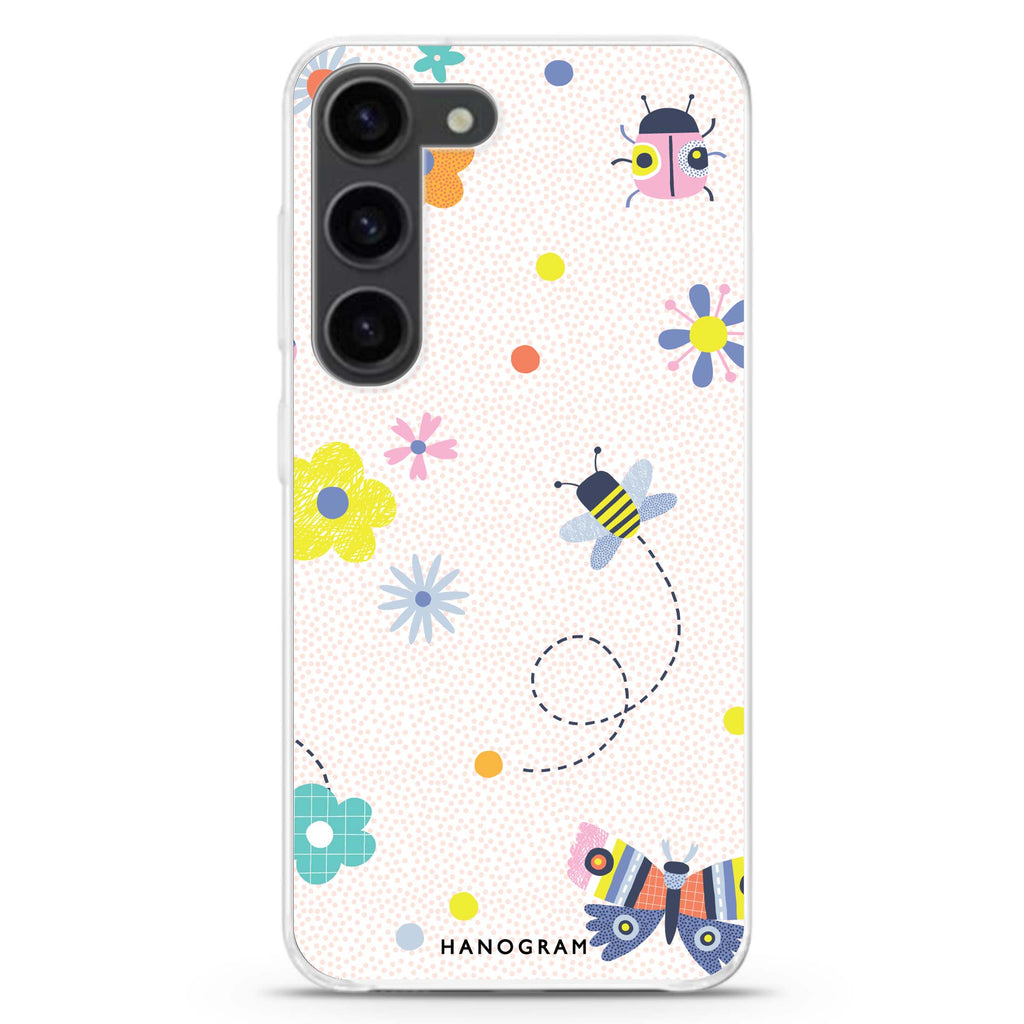 Cute Floral Samsung Galaxy 水晶透明保護殼