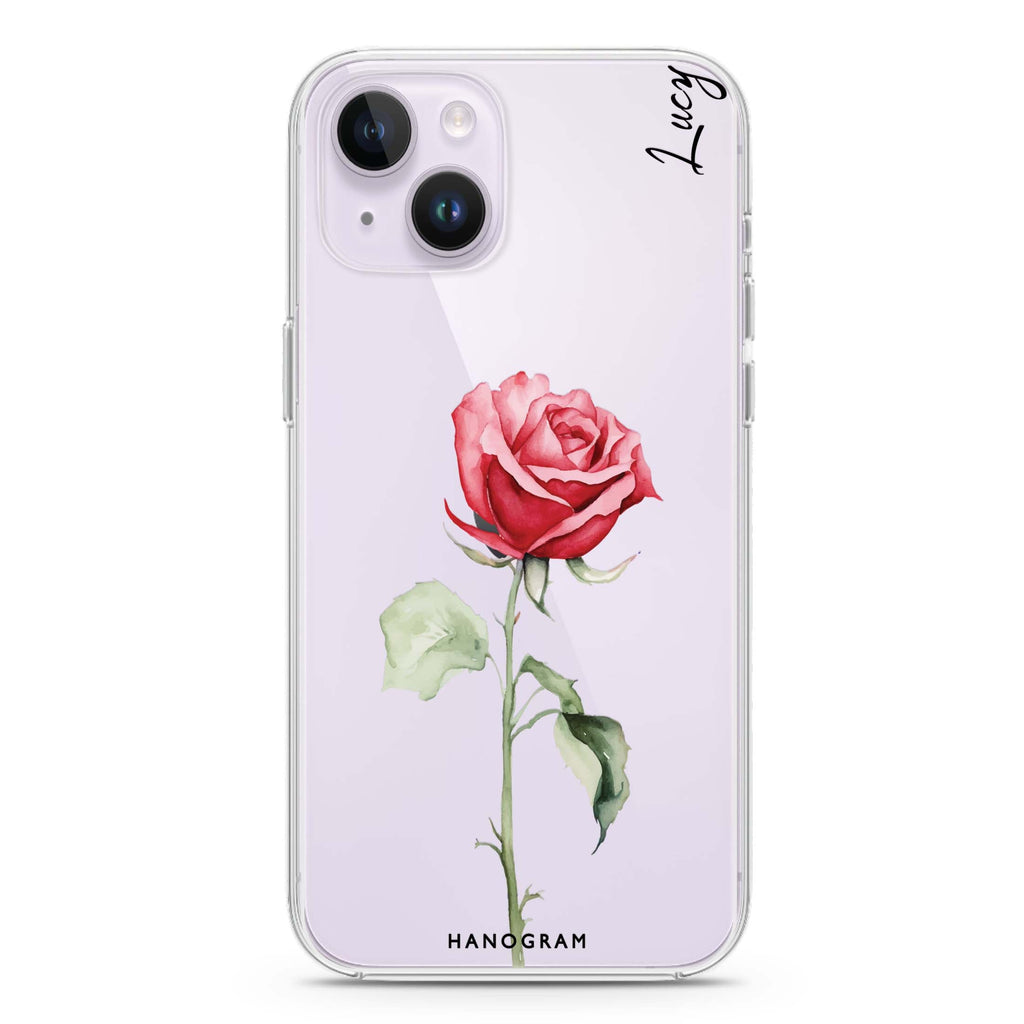 Rose Radiance iPhone 14 Plus 水晶透明保護殼