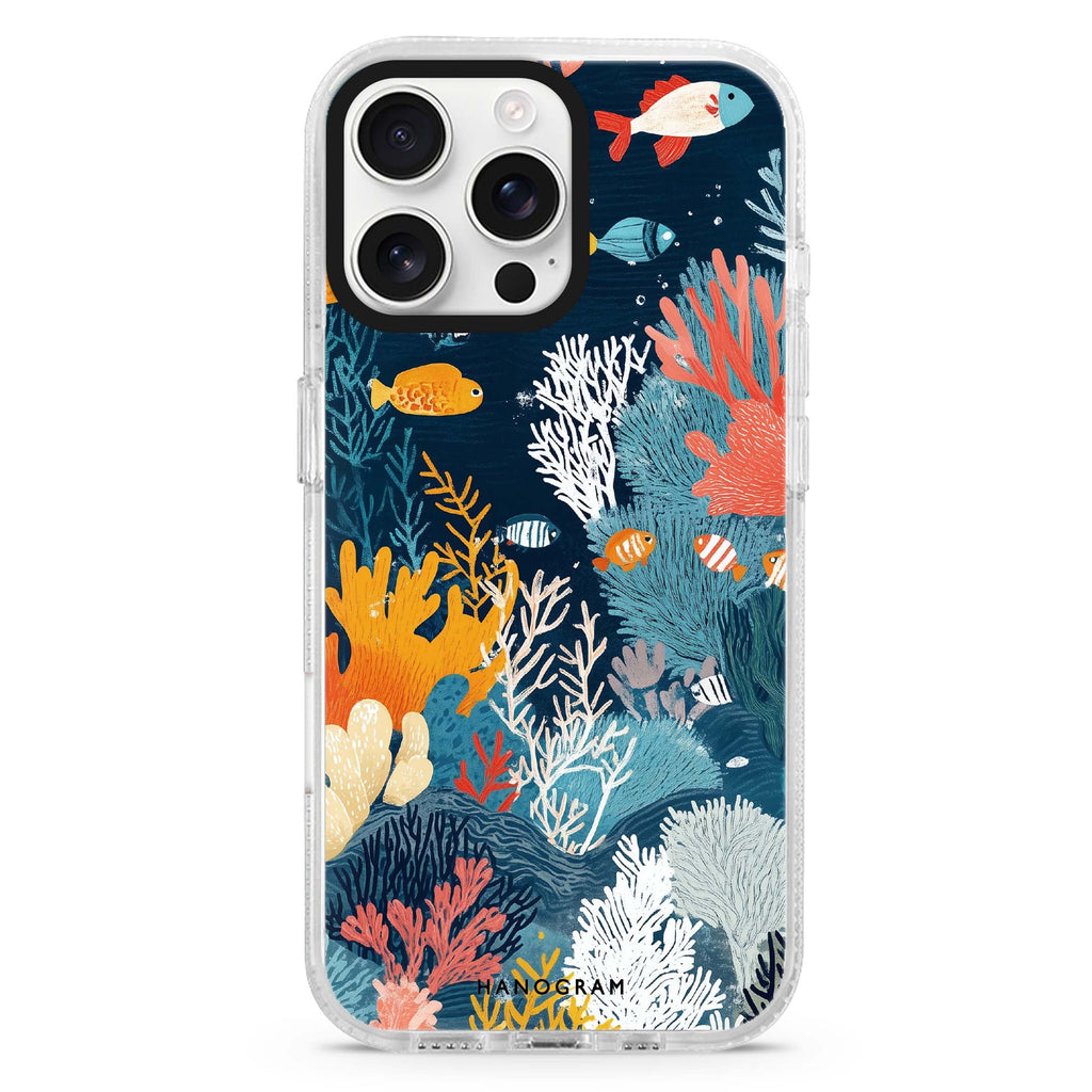 Coral Carvings Magsafe 兼容水晶透明保護殼