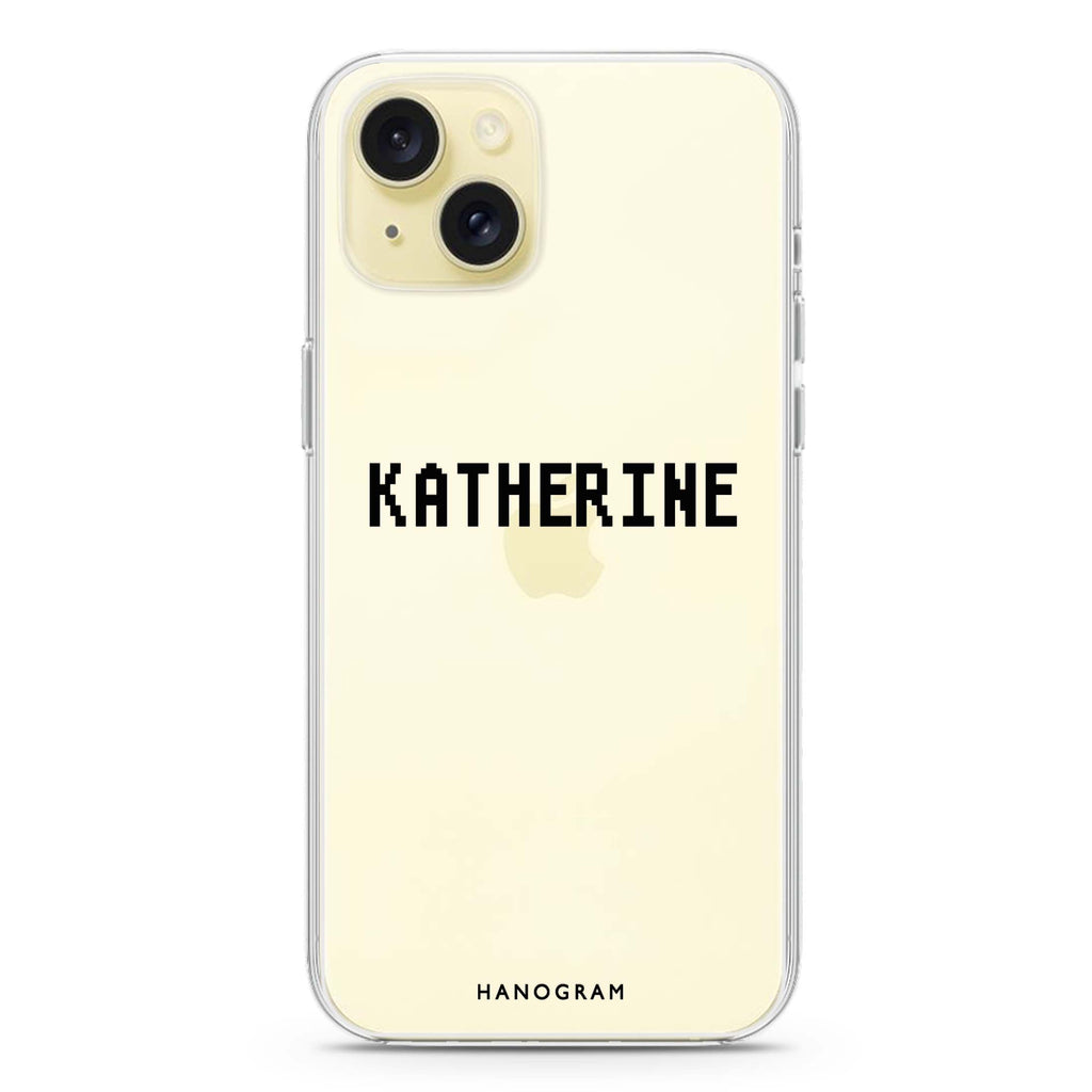 Pixel Custom Name iPhone 15 水晶透明保護殼