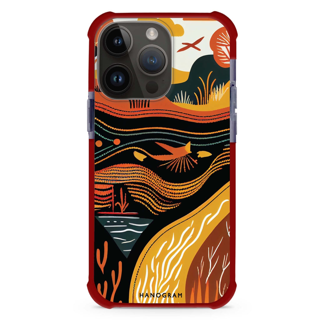 Abstract painting iPhone Magsafe 兼容超強防摔保護殼
