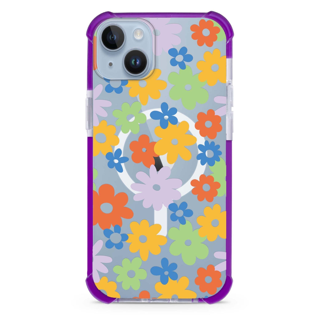 Flowers iPhone 15 Plus Magsafe 兼容超強防摔保護殼