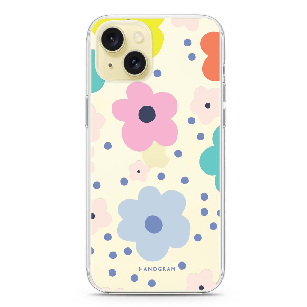 Cute Flower iPhone 15 水晶透明保護殼