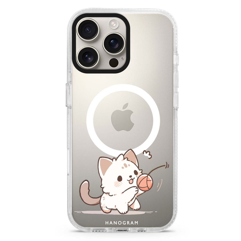 Kitty Chase Magsafe 兼容水晶透明保護殼