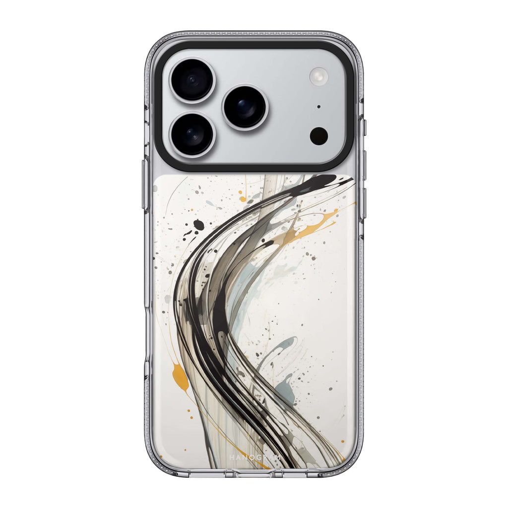 Streak Elegance iPhone 17 Pro Max MagSafe 水晶透明保護殼 時尚圖案設計 圖1
