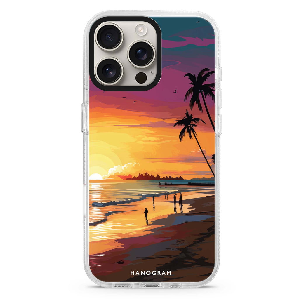 Sunset Glow Magsafe 兼容水晶透明保護殼
