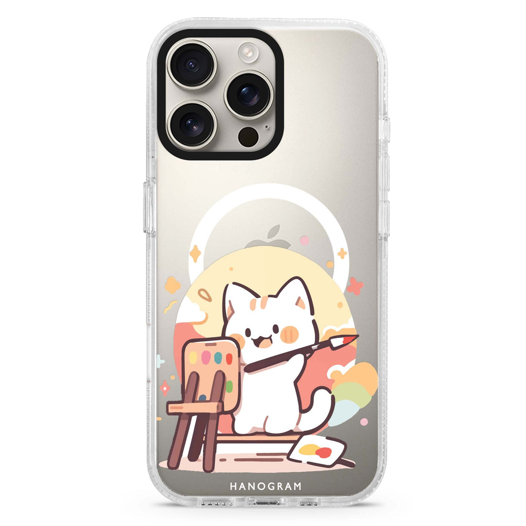 Feline Masterwork Magsafe 兼容水晶透明保護殼