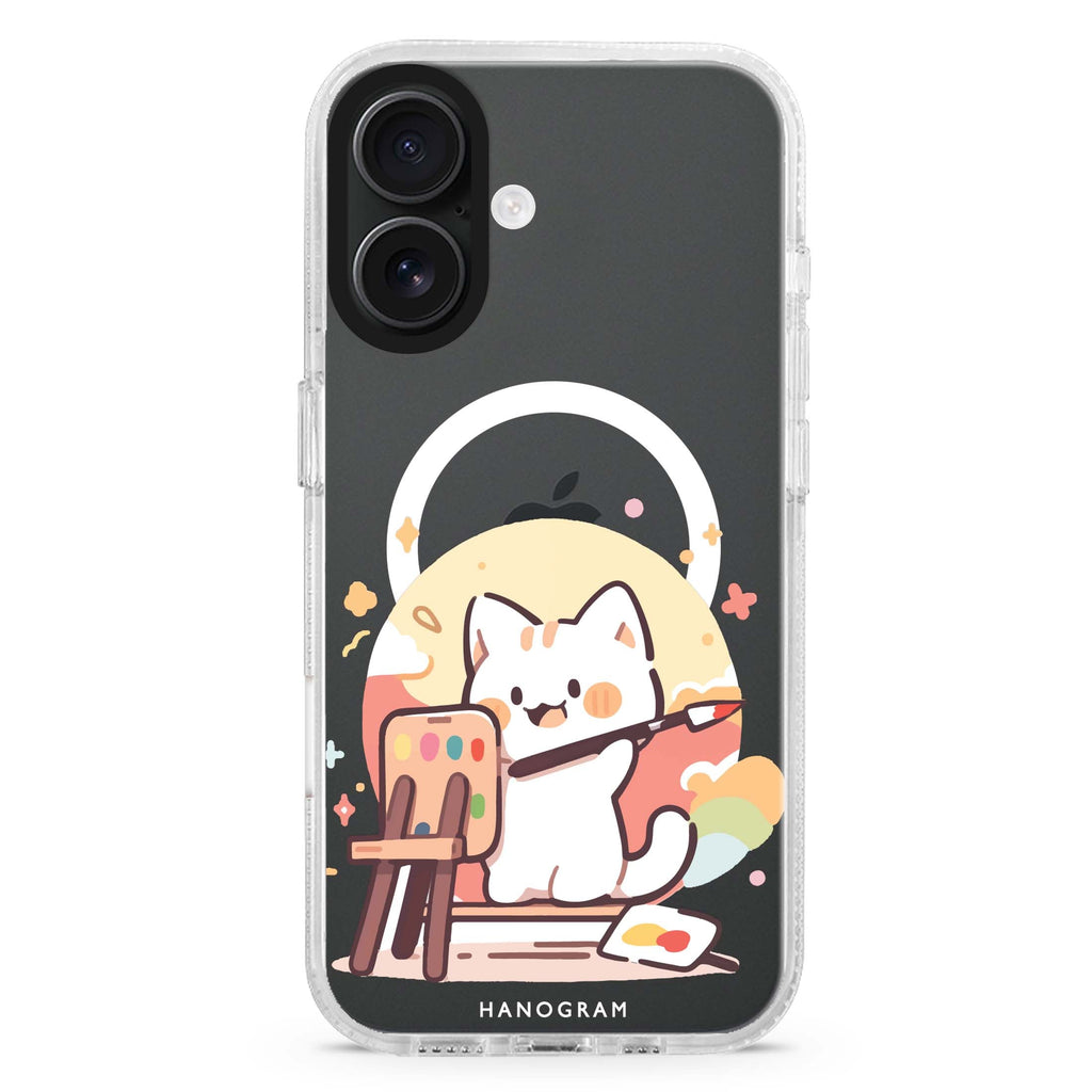 Feline Masterwork Magsafe 兼容水晶透明保護殼