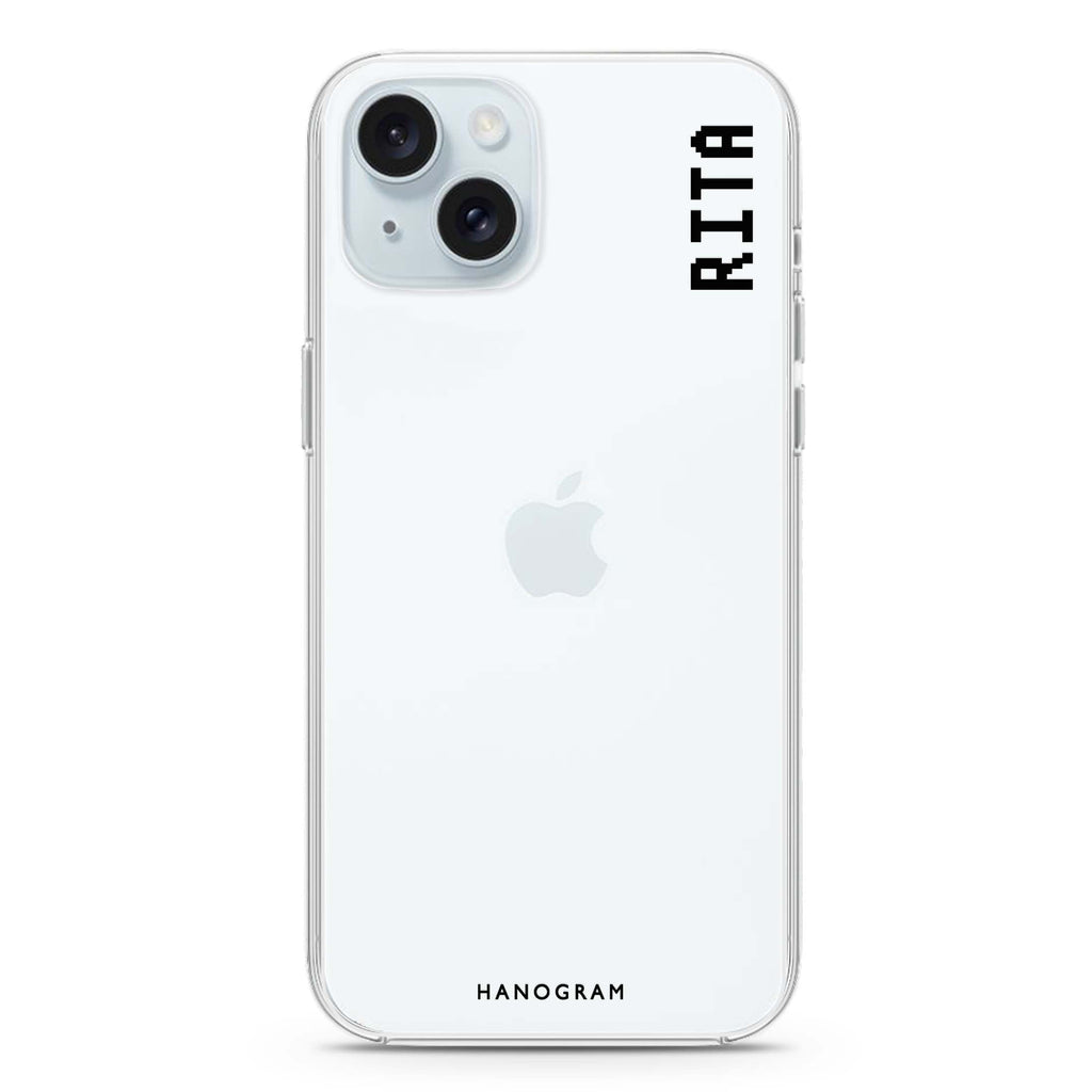 Pixel Custom Name II iPhone 15 plus 水晶透明保護殼