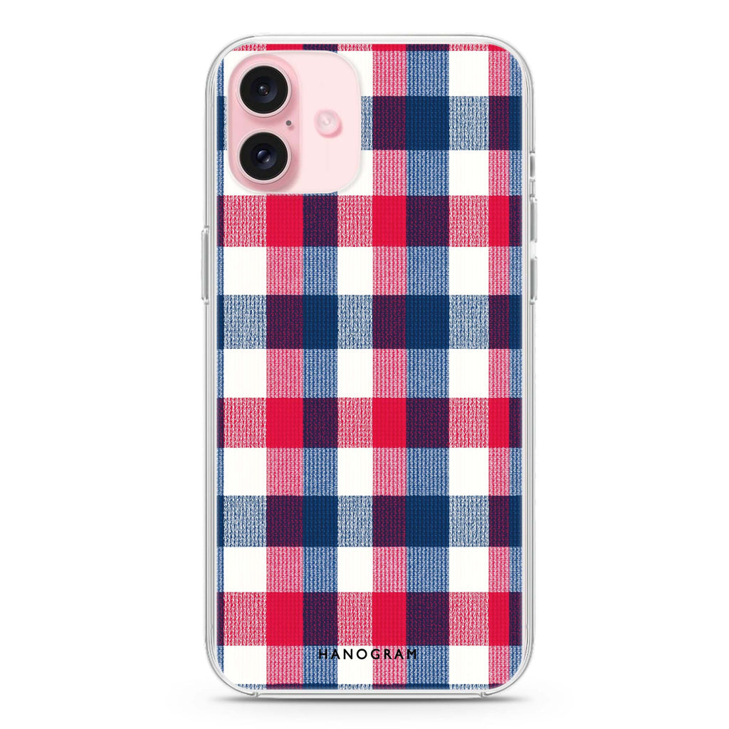 Patriot Plaid Magsafe 兼容水晶透明保護殼