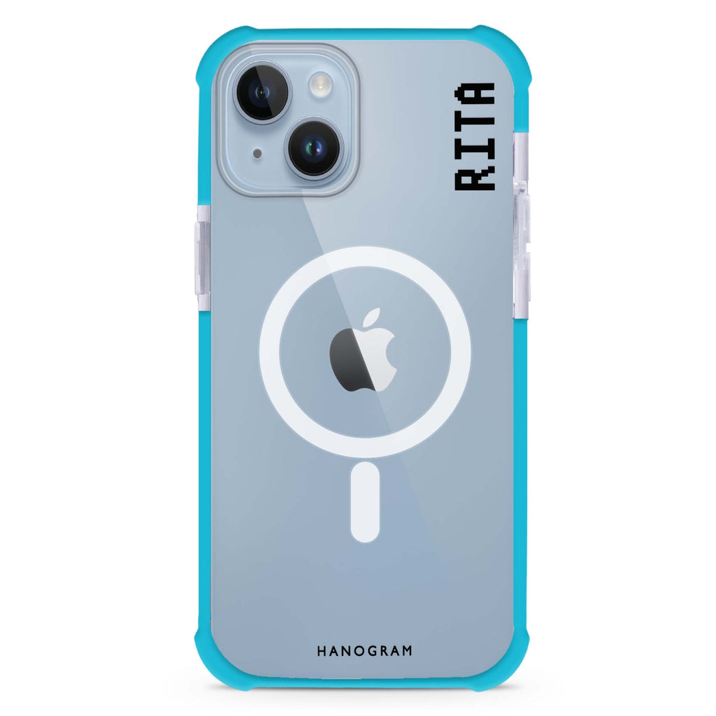 Pixel Custom Name II iPhone 15 Plus Magsafe 兼容超強防摔保護殼