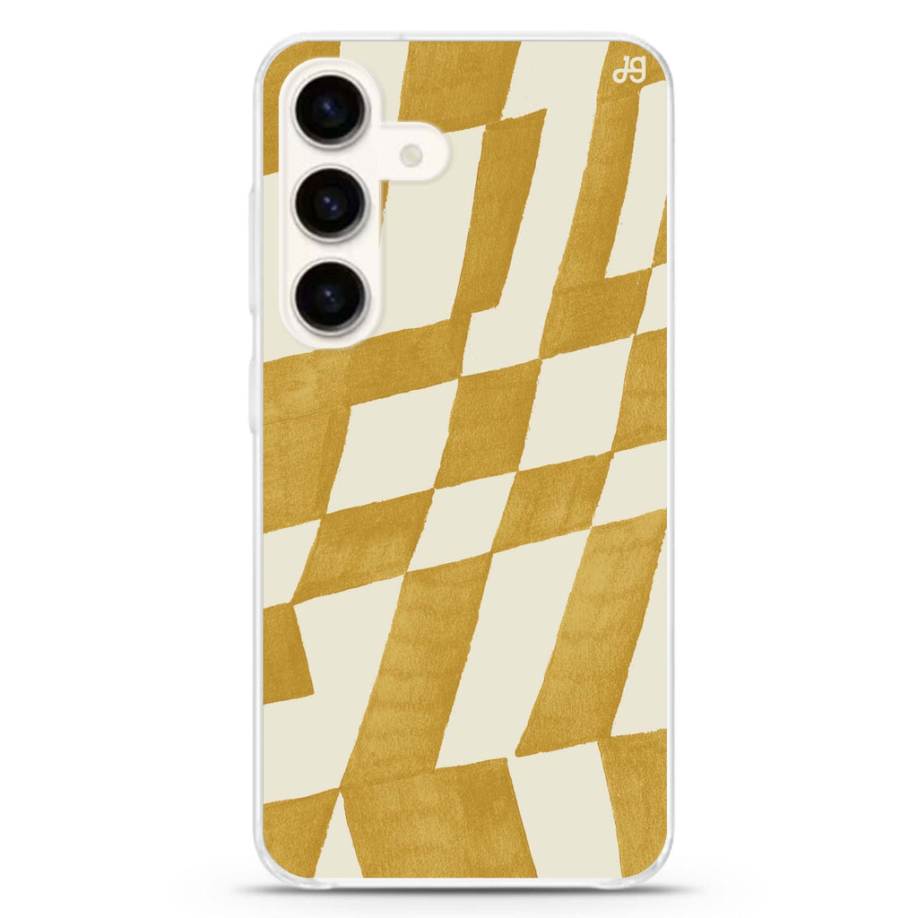 Abstract Paint Pattern Samsung Galaxy S26/S25/S24 水晶透明保護殼正面展示