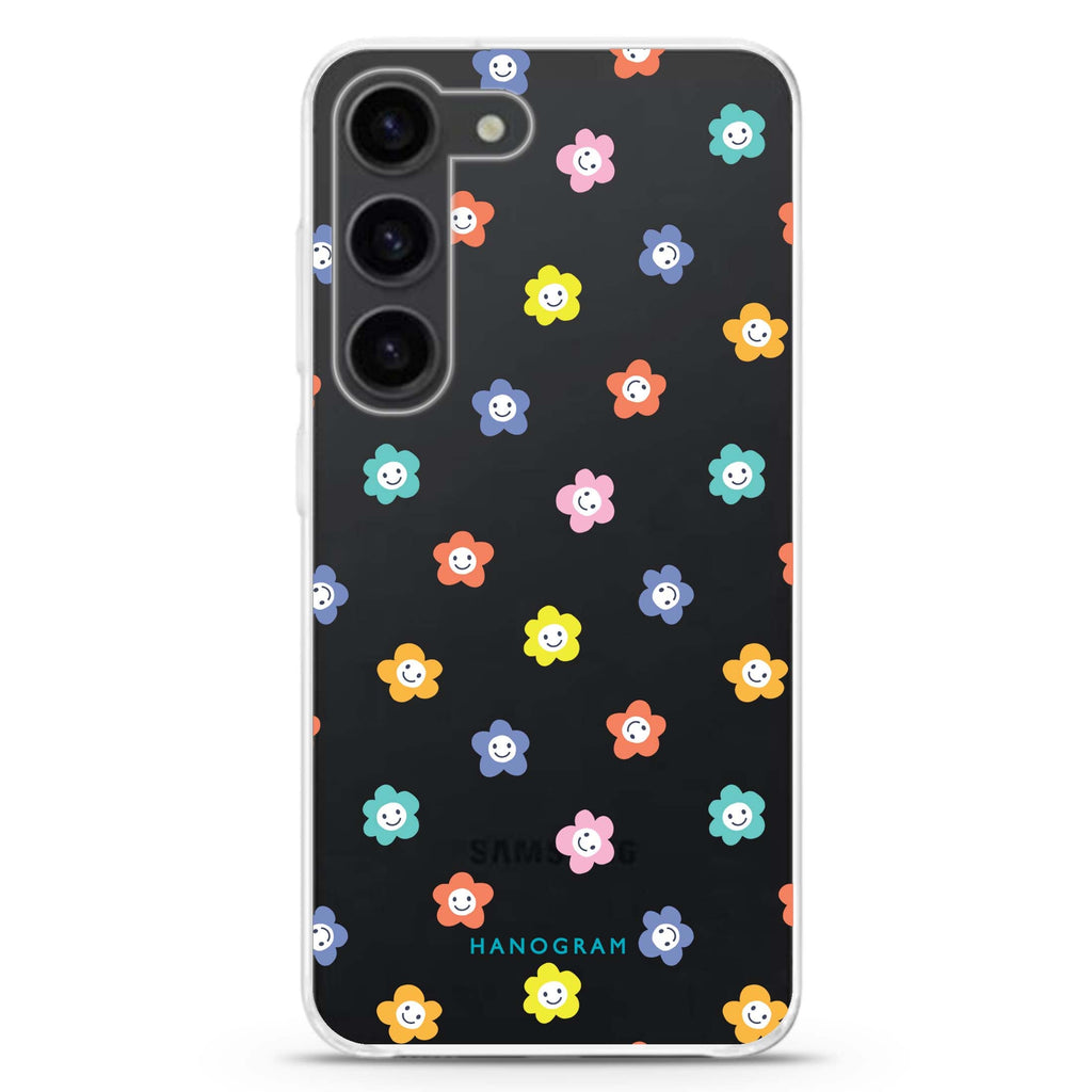 Little Smile Flowers Samsung Galaxy 水晶透明保護殼