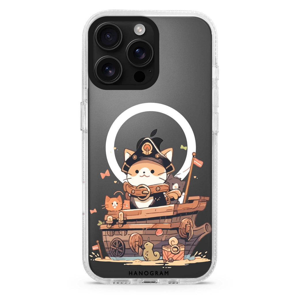 Buccaneer Kitty Magsafe 兼容水晶透明保護殼