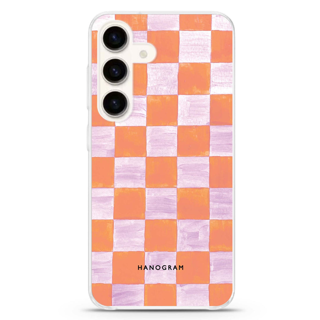 Abstract Paint Pattern Samsung Galaxy S26/S25/S24 水晶透明保護殼正面展示