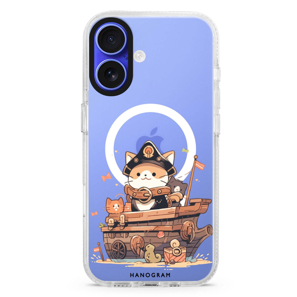 Buccaneer Kitty Magsafe 兼容水晶透明保護殼