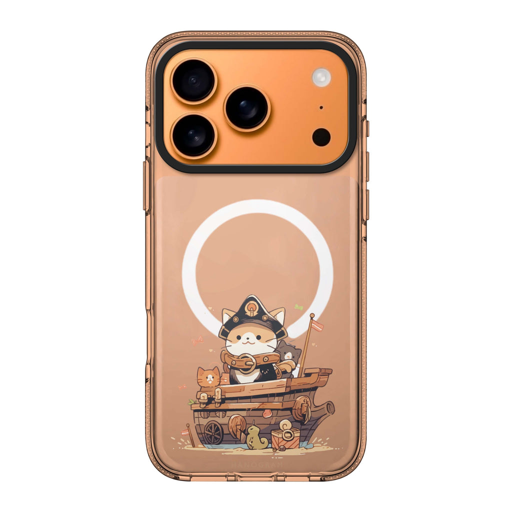 Buccaneer Kitty iPhone 17 Pro Max MagSafe 水晶透明保護殼 貓圖案設計 圖1