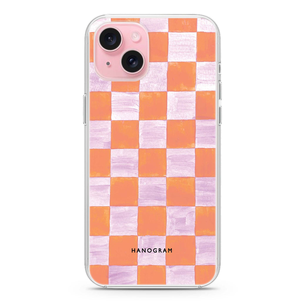 Abstract Paint Pattern iPhone 15 Magsafe 兼容水晶透明保護殼