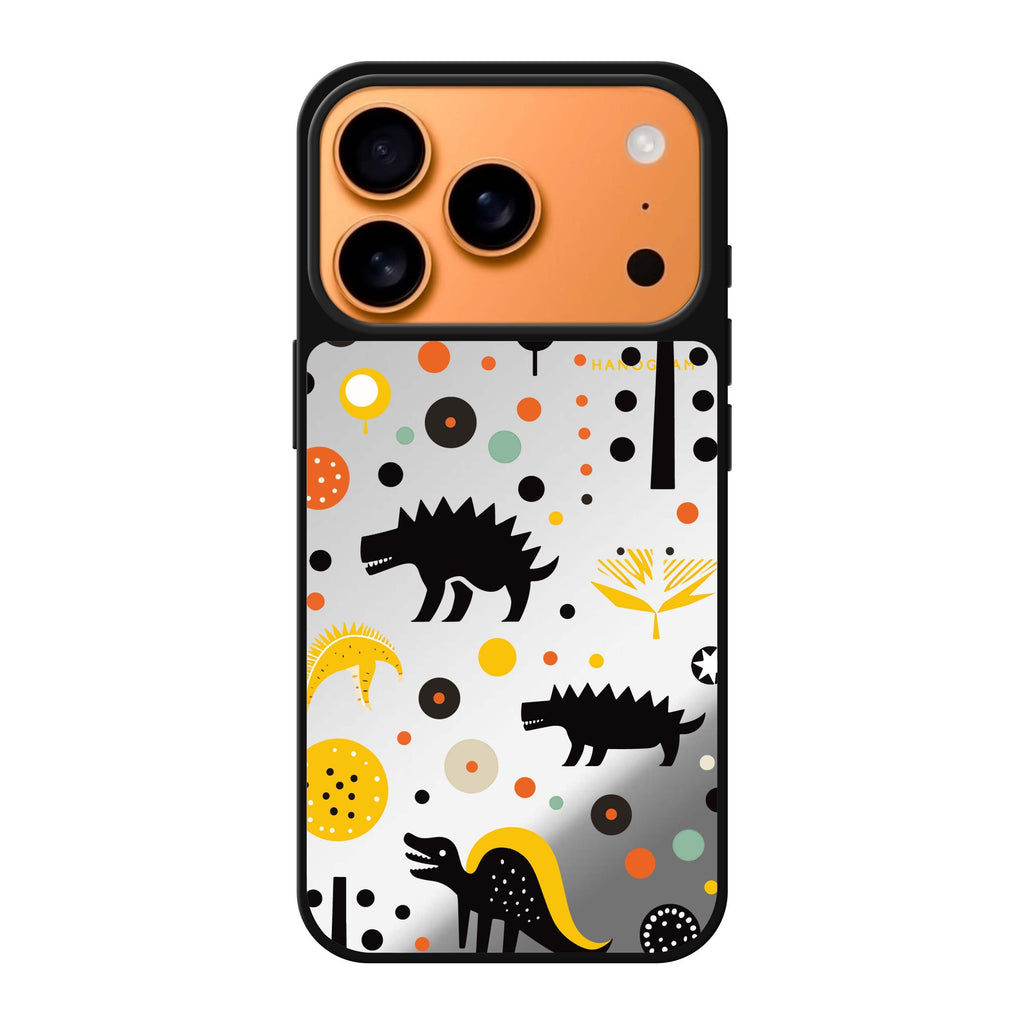 Cuddly Rex 恐龍 iPhone 17 Pro Max 鏡面手機殼主圖