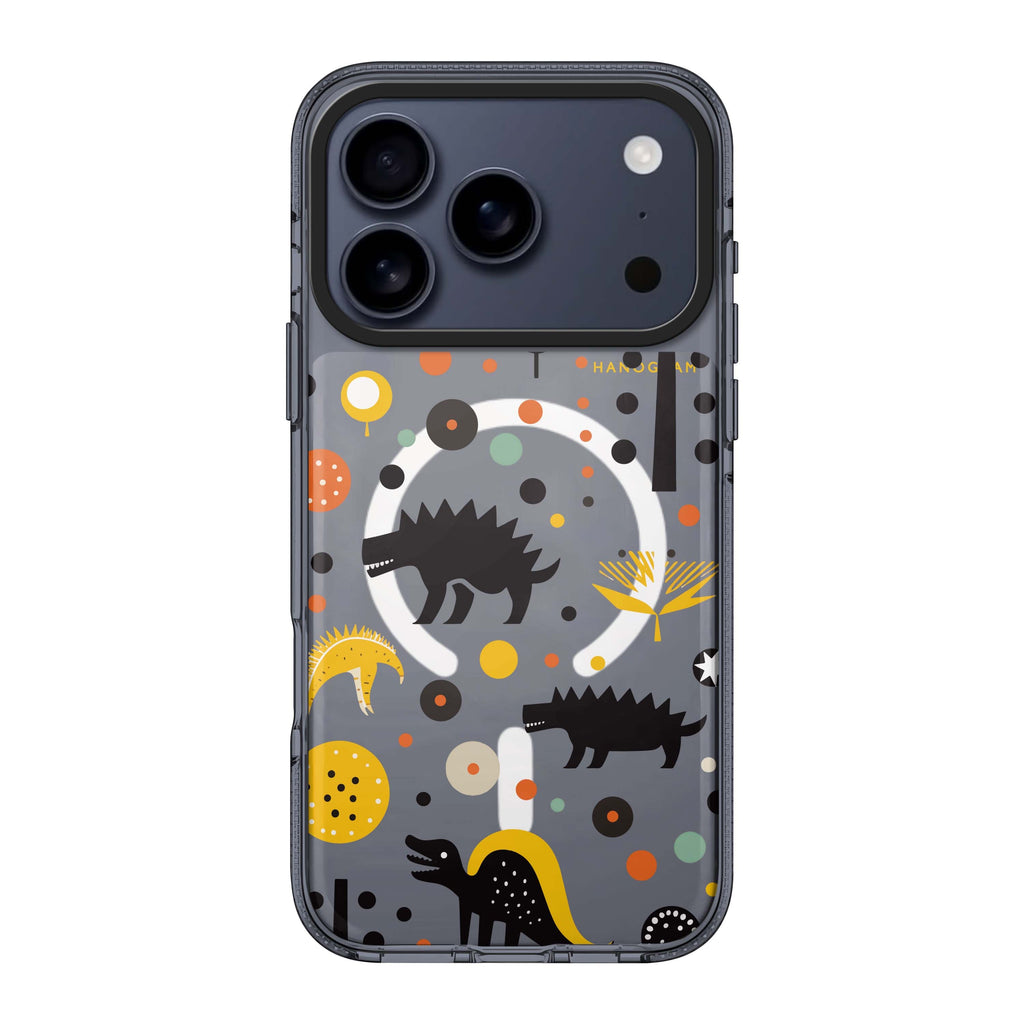 Cuddly Rex iPhone 17 Pro Max MagSafe 水晶透明保護殼 恐龍圖案設計 圖1
