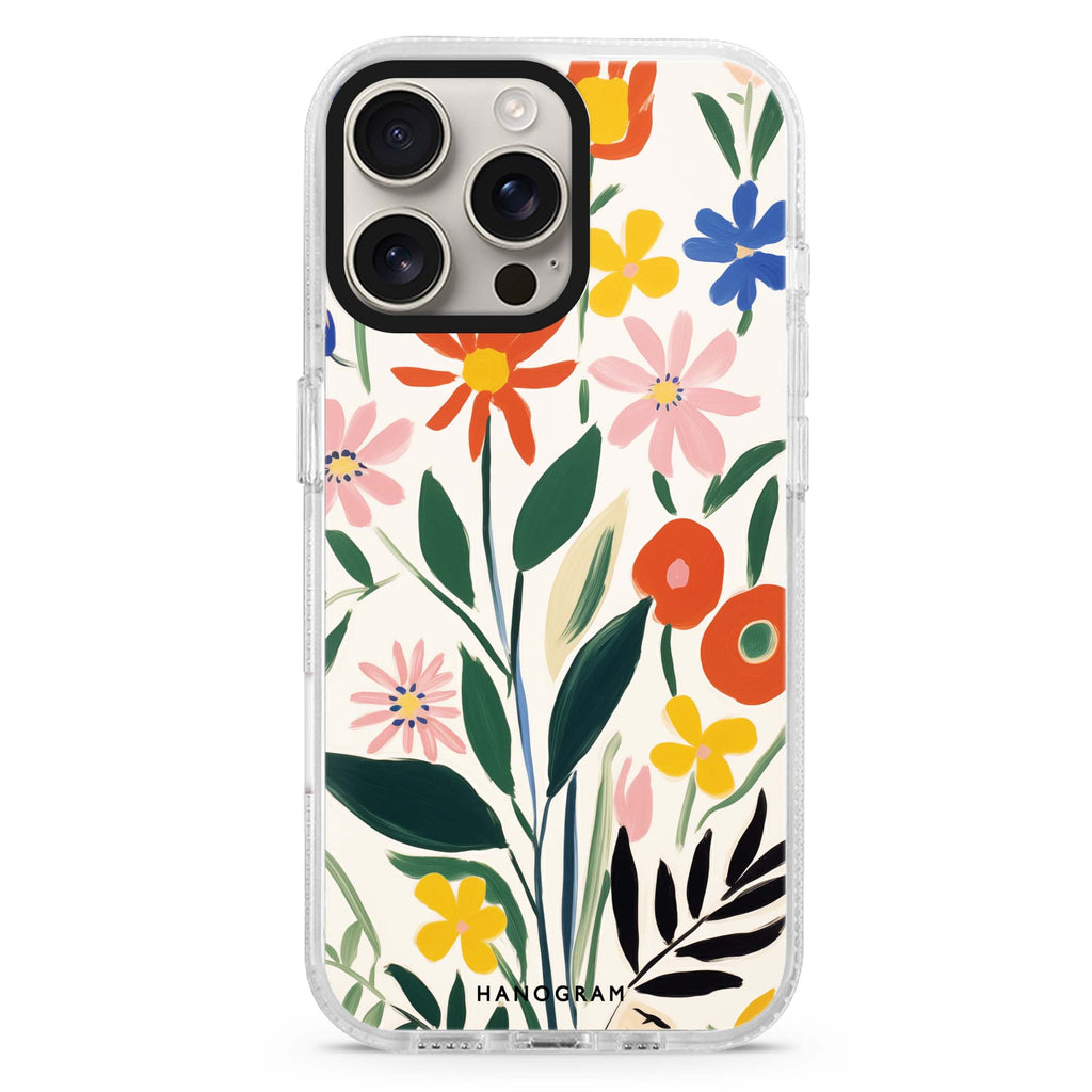 Floral Impressions Magsafe 兼容水晶透明保護殼