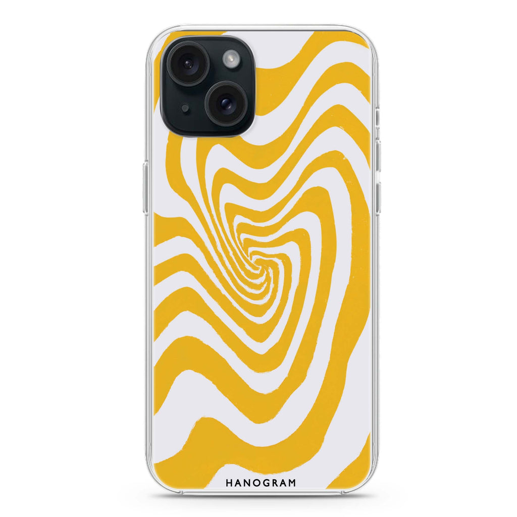 Abstract Paint Pattern iPhone 15 Plus Magsafe 兼容水晶透明保護殼