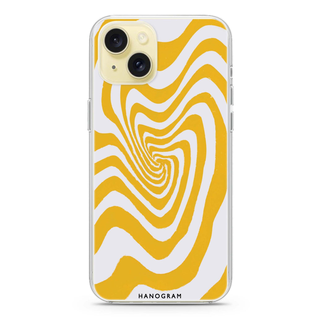 Abstract Paint Pattern iPhone 15 plus 水晶透明保護殼