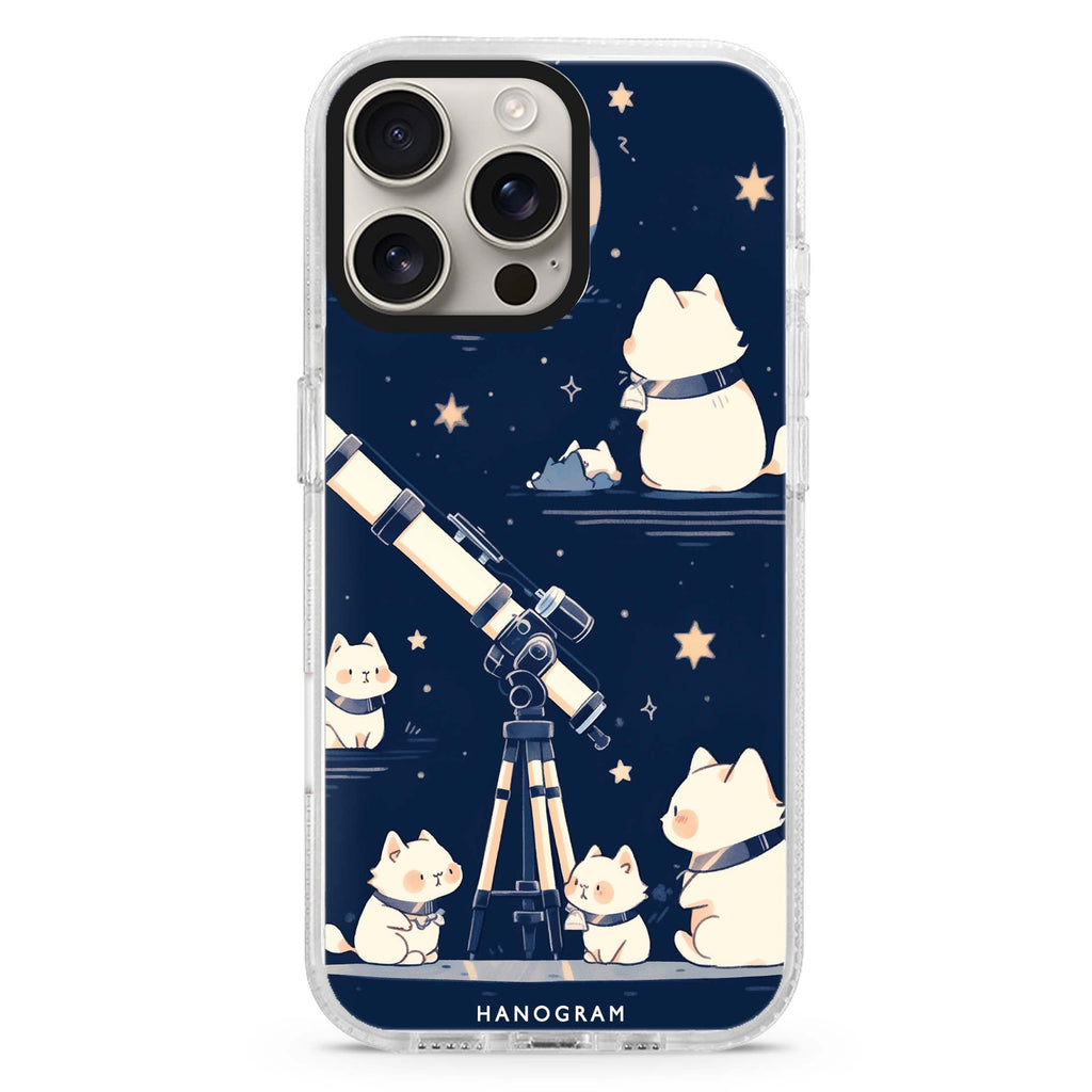 Stargazer Purr Magsafe 兼容水晶透明保護殼