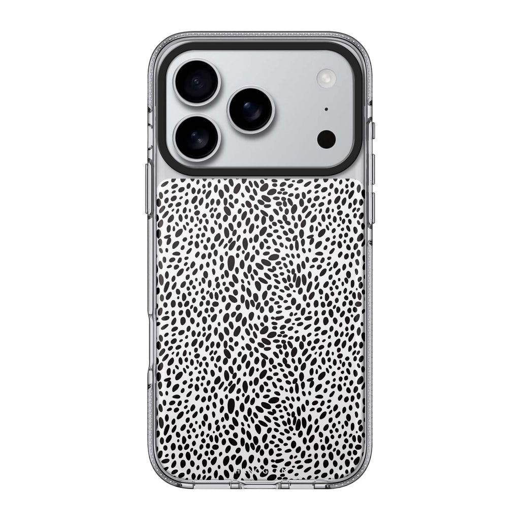Spotted Elegance iPhone 17 Pro Max MagSafe 水晶透明保護殼 時尚圖案設計 圖1