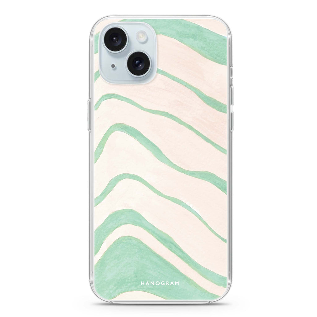 Abstract Paint Pattern iPhone 15 plus 水晶透明保護殼