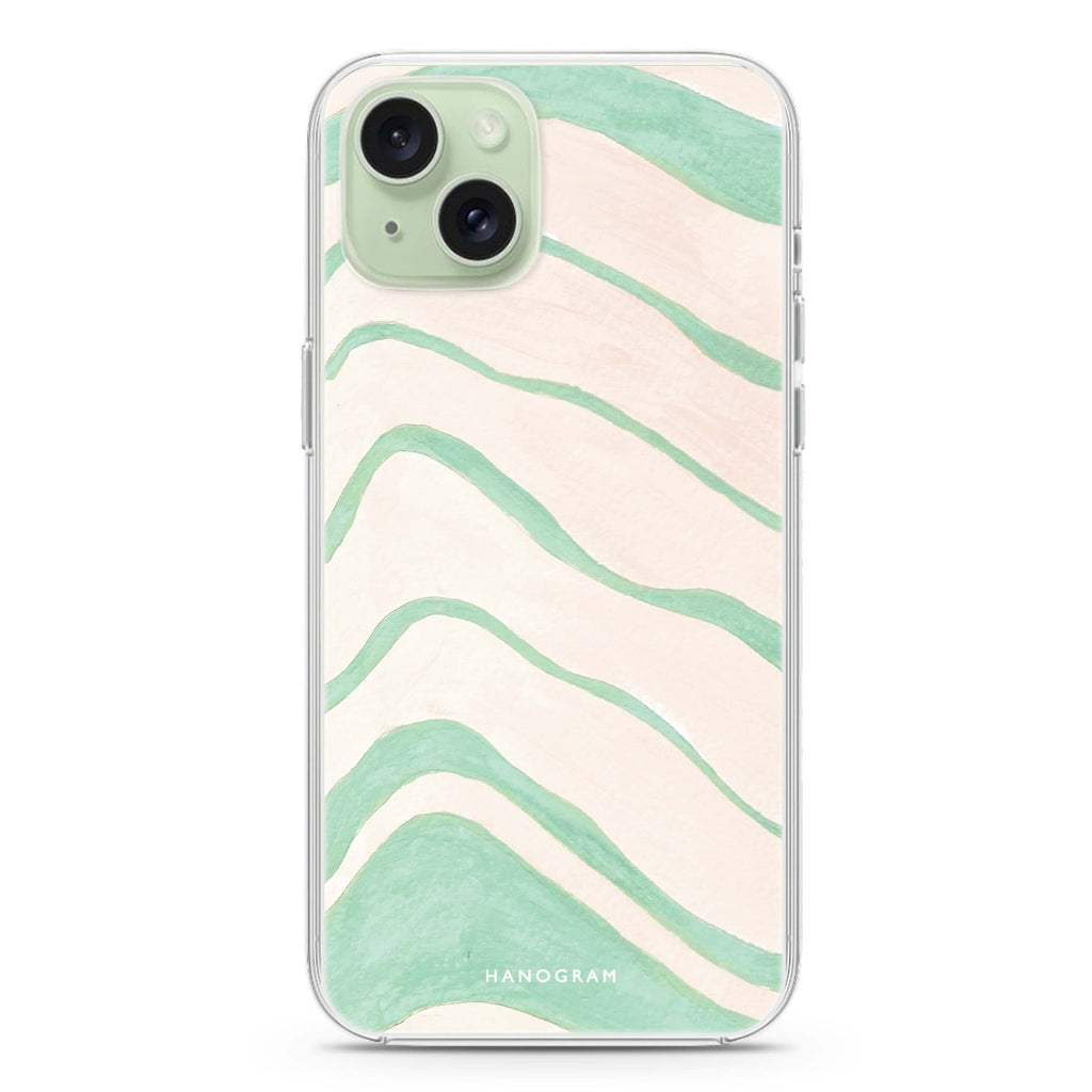Abstract Paint Pattern iPhone 15 Magsafe 兼容水晶透明保護殼