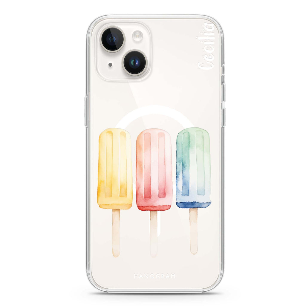 Popsicle Passion iPhone 14 Plus Magsafe 兼容水晶透明保護殼