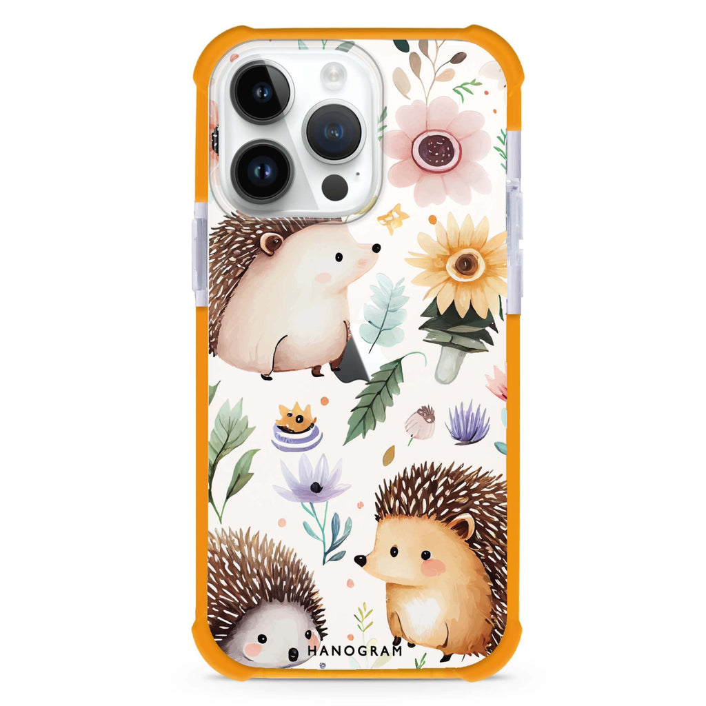 Hedgehog & Floral 超強防摔保護殼