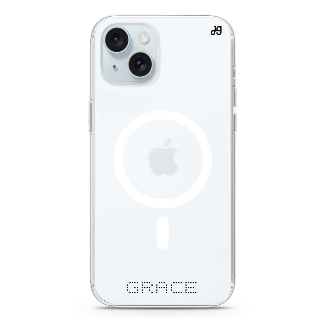 Digital Name II iPhone 15 Magsafe 兼容水晶透明保護殼