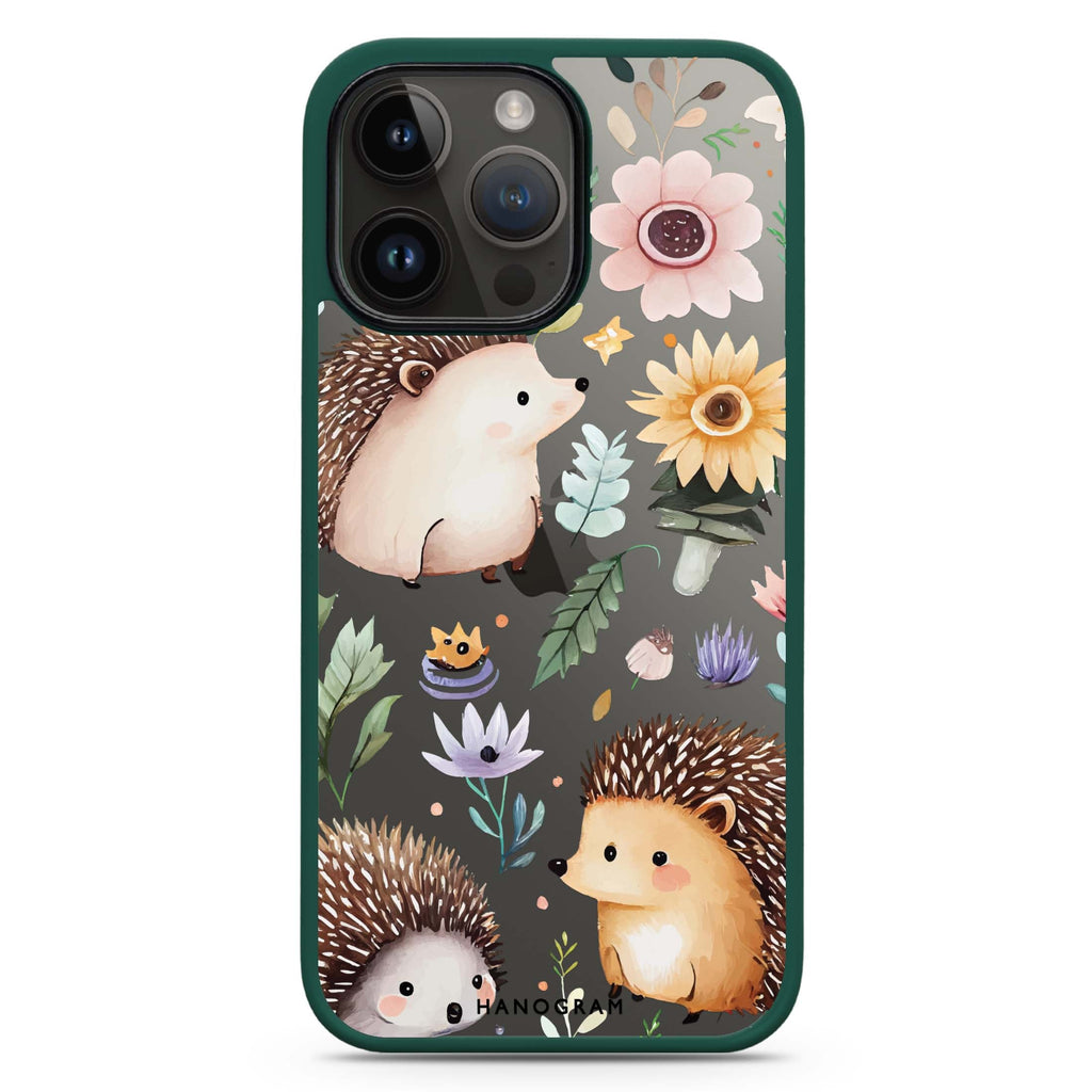 Hedgehog & Floral 防衝擊保護殼