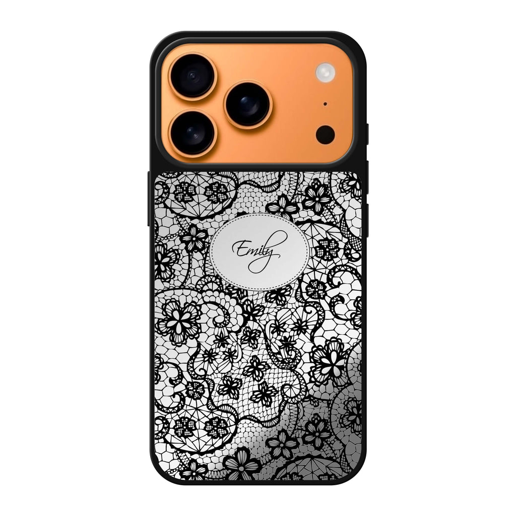 My Floral Lace 花卉 iPhone 17 Pro Max 鏡面手機殼主圖