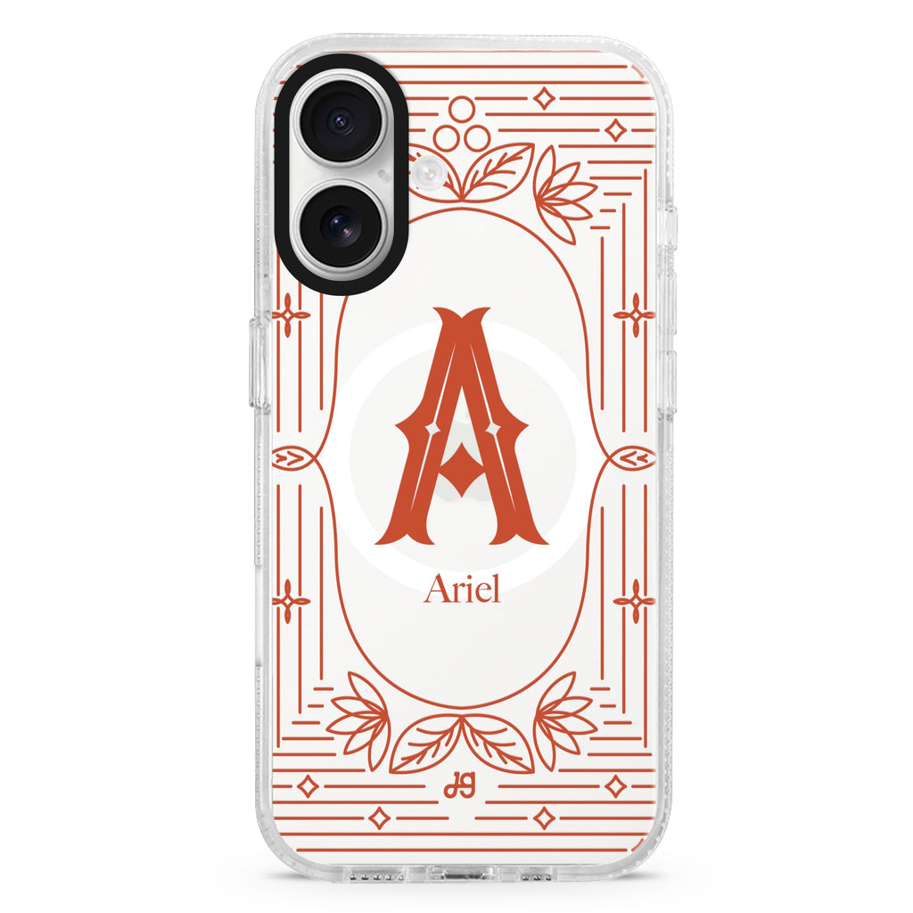 Artistic Monogram I Magsafe 兼容水晶透明保護殼
