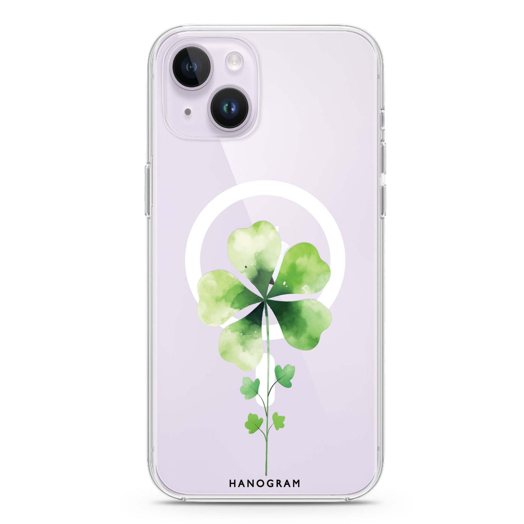 Green Bliss iPhone 14 Magsafe 兼容水晶透明保護殼