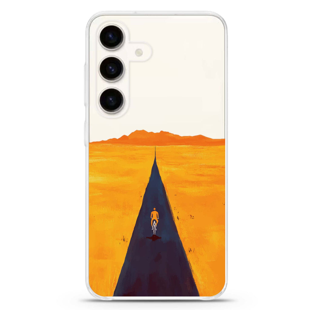 Ride Alone Samsung Galaxy S26/S25/S24 水晶透明保護殼正面展示