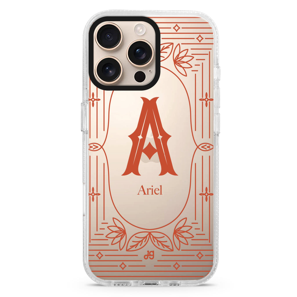 Artistic Monogram I iPhone 16 Pro & 16 Pro Max Case - Personalized and Stylish Protection