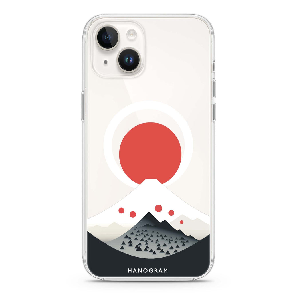 Fuji Majesty iPhone 14 Plus Magsafe 兼容水晶透明保護殼
