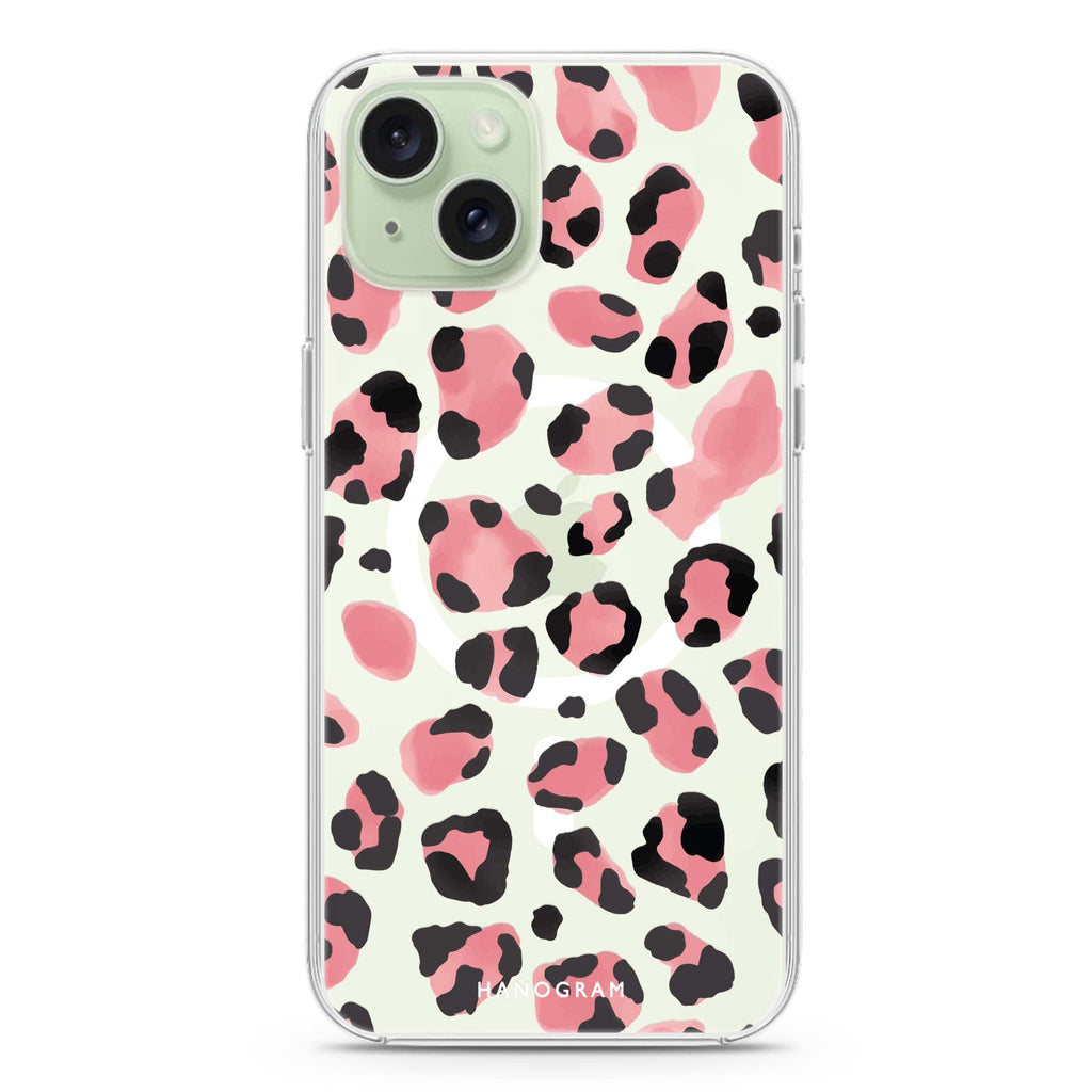 Spotted Glamour iPhone 15 Plus Magsafe 兼容水晶透明保護殼