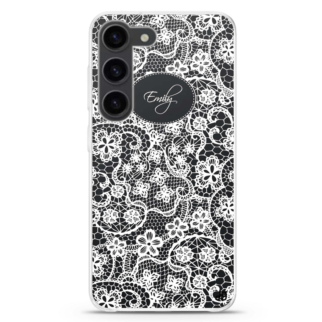 My Floral Lace Samsung Galaxy 水晶透明保護殼